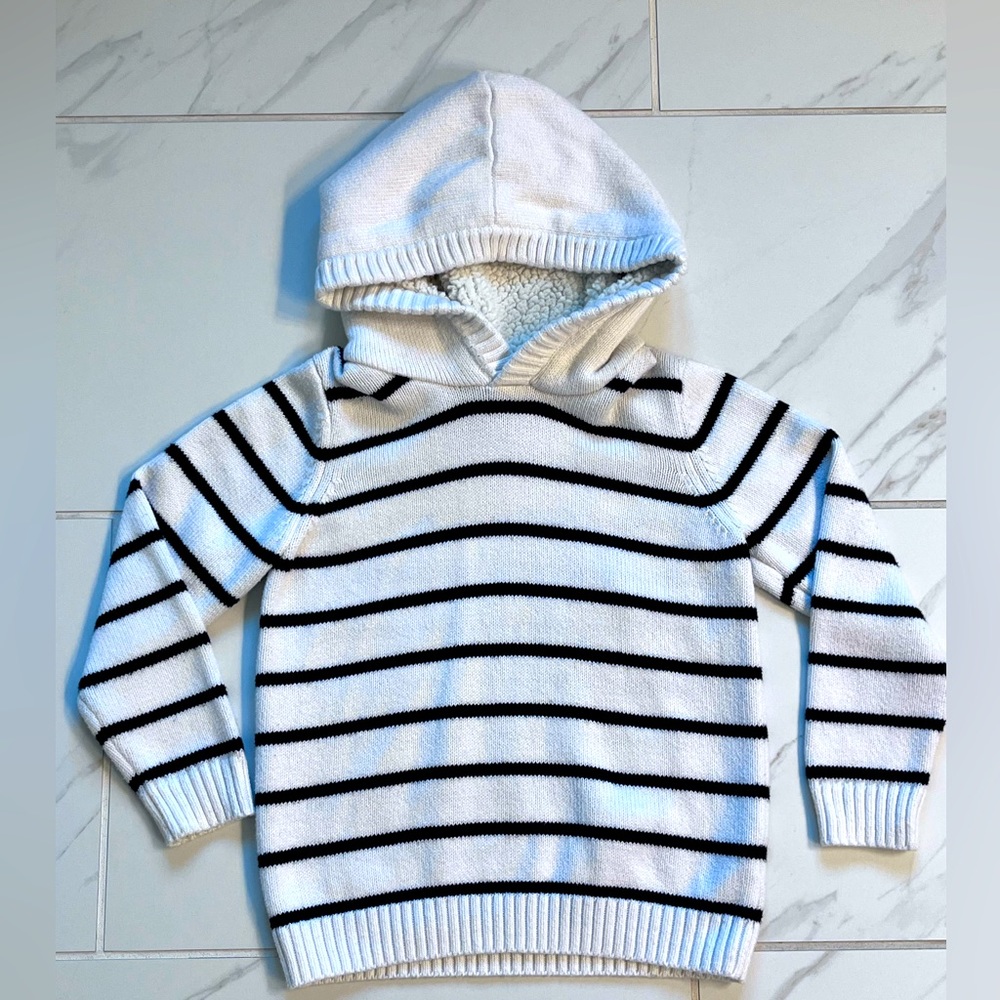 Janie and Jack knit hooded sweater